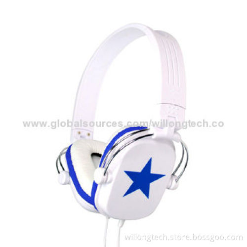 Hot Sale Fashionable Style DJ Headphones with Mic, 20Hz-20kHz Frequency Range